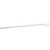 Kit Tringle à rideau extensible 95-180 cm embouts crosse blanc