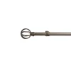 Kit Tringle à rideau extensible 95-180 cm embouts sphère gris chromé < Gifi Outlet