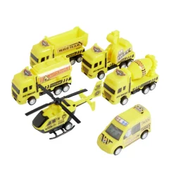 Kit 5 véhicules et engins de chantier