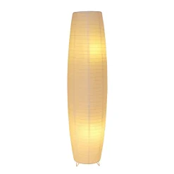 Lampadaire en papier blanc sur pieds
