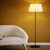 Lampadaire métal noir et plastique blanc Ø34xH150cm < Gifi Hot
