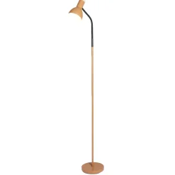 Lampadaire noir et orange H150cm < Gifi New