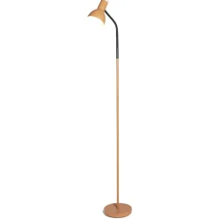 Lampadaire noir et orange H150cm < Gifi New