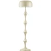 Lampadaire pied ondulé métal et plastique beige Ø45xH156cm < Gifi Online