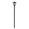 Lampadaire solaire LED à planter vert H128cm