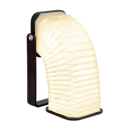 Lampe accordéon papier et bambou 11,5x10,3xH17,5cm < Gifi Online