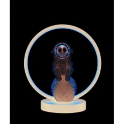 Lampe cercle lumineux avec astronaute 20x12xH22cm < Gifi Discount