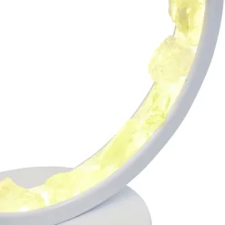 Lampe circulaire à LED avec pierres minérales < Gifi Online