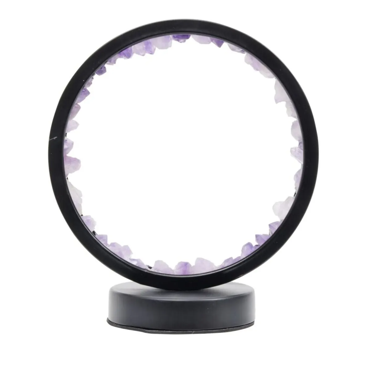 Lampe circulaire à LED avec pierres minérales < Gifi Online