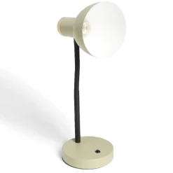 Lampe de bureau orientable métal vert Ø14xH36cm