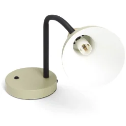Lampe de bureau orientable métal vert Ø14xH36cm