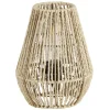 Lampe de chevet avec abat jour en cordage imitation jute naturel < Gifi Clearance