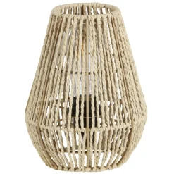 Lampe de chevet avec abat jour en cordage imitation jute naturel < Gifi Clearance