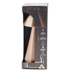 Lampe de table Conni USB tactile orange Ø9,5xH22,5cm