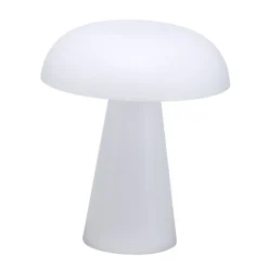 Lampe de table LED forme champignon blanc Ø15xH17cm < Gifi Clearance