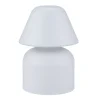 Lampe de table à poser en plastique blanc Ø12xH17cm < Gifi Clearance
