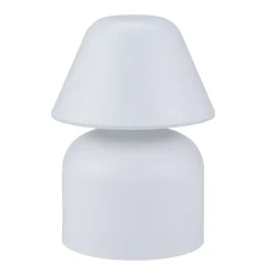 Lampe de table à poser en plastique blanc Ø12xH17cm < Gifi Clearance