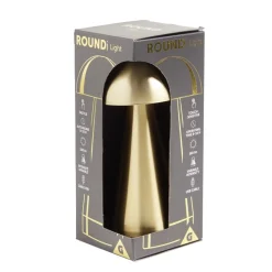 Lampe de table Roundi USB tactile jaune Ø9,5xH22,5cm < Gifi Sale