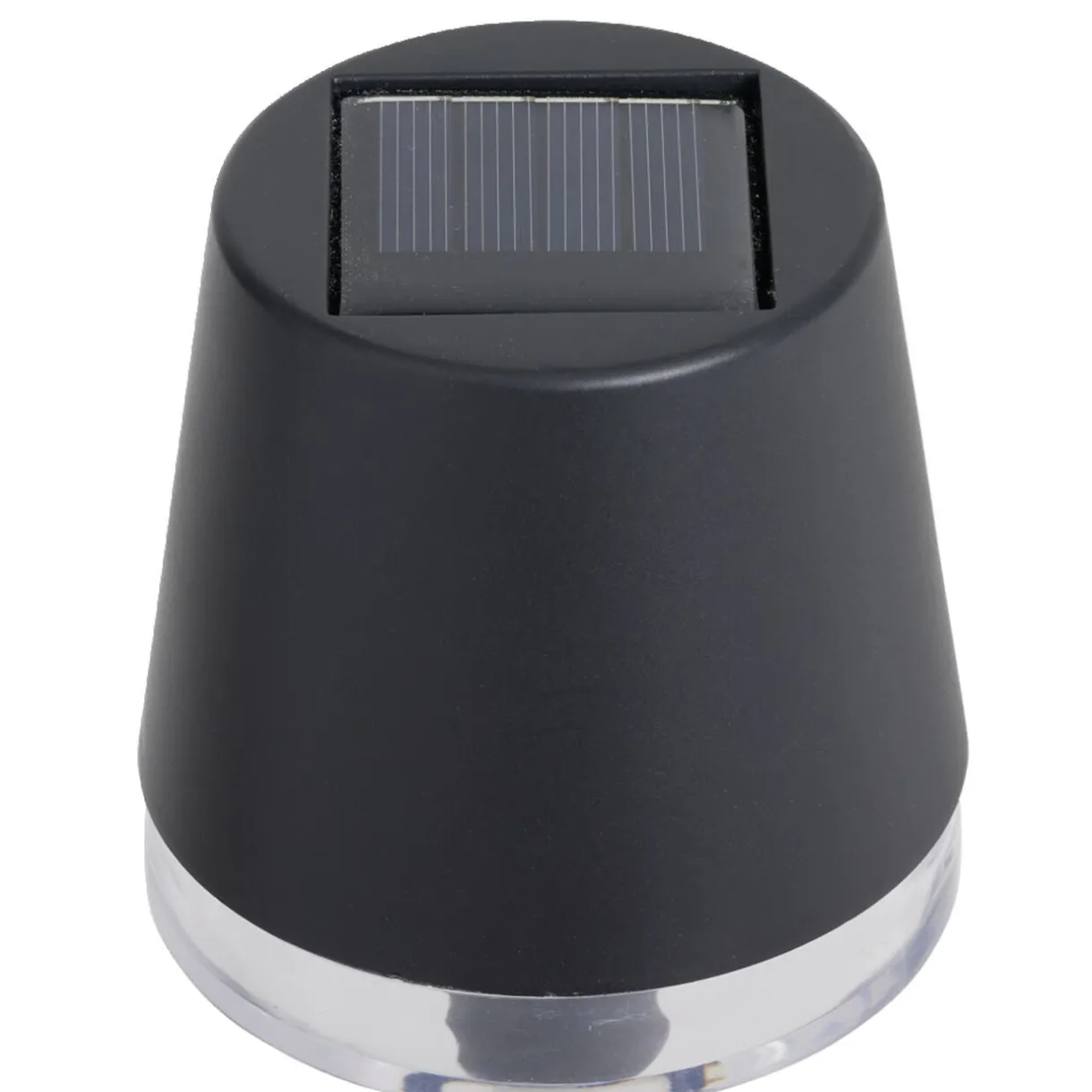 Lampe de table solaire LED à poser noire Ø8xH21cm < Gifi Best