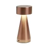 Lampe de table Squari USB tactile orange Ø9,5xH22,5cm