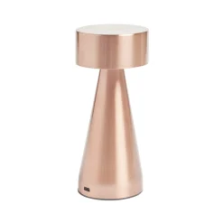 Lampe de table Squari USB tactile orange Ø9,5xH22,5cm