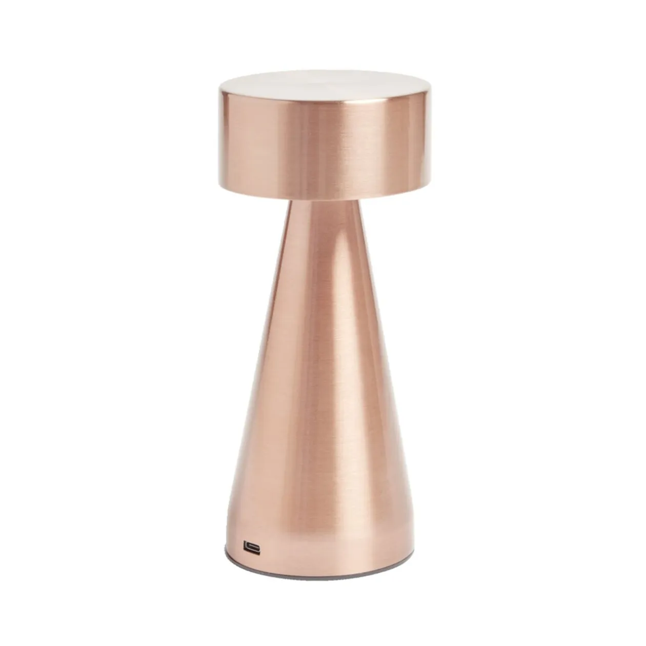 Lampe de table Squari USB tactile orange Ø9,5xH22,5cm