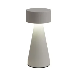 Lampe de table Squari USB tactile blanche Ø9,5xH22,5cm