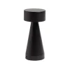 Lampe de table Squari USB tactile noire Ø9,5xH22,5cm < Gifi Online