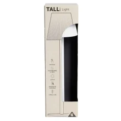 Lampe de table Talli USB tactile blanche Ø11xH37cm