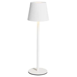 Lampe de table Talli USB tactile blanche Ø11xH37cm