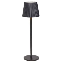 Lampe de table Talli USB tactile noire Ø11xH37cm < Gifi Online