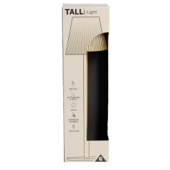 Lampe de table Talli USB tactile jaune Ø11xH37cm
