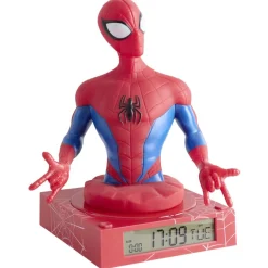 Lampe 3D réveil Spier Man avec affichage date rouge 16,5x15xH22cm < Gifi