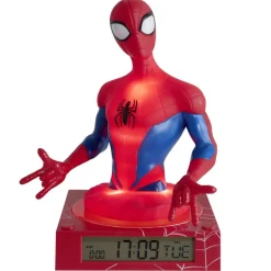 Lampe 3D réveil Spier Man avec affichage date rouge 16,5x15xH22cm < Gifi