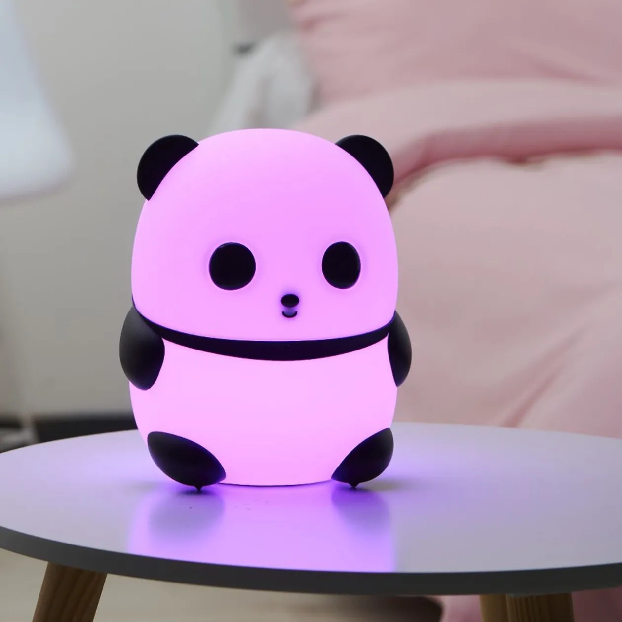 Lampe forme Panda à LED fixes et changeantes