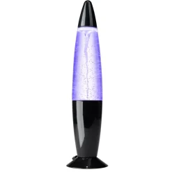 Lampe à lave tornade LED RVB USB-C plastique noir Ø9xH34cm