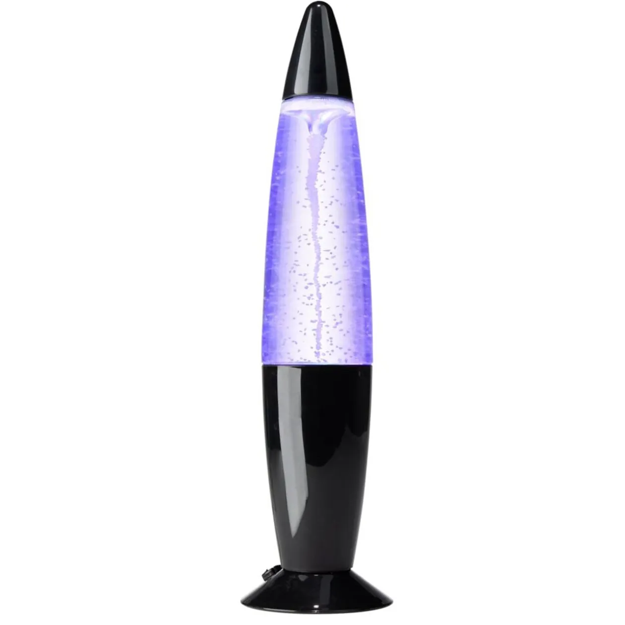 Lampe à lave tornade LED RVB USB-C plastique noir Ø9xH34cm