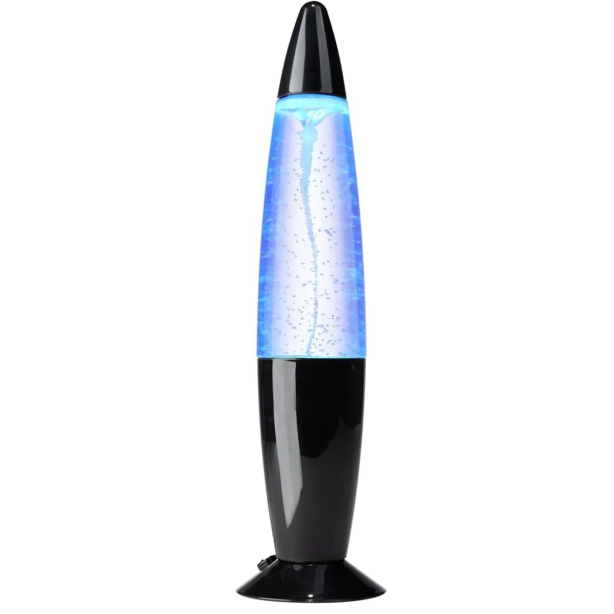 Lampe à lave tornade LED RVB USB-C plastique noir Ø9xH34cm