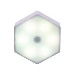 Lampe LED adhésive forme hexagone x3