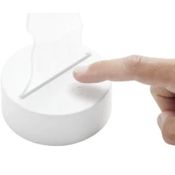 Lampe LED 3D filigrane ourson coeur 12x9,8xH21cm < Gifi Online