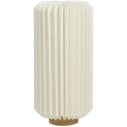 Lampe LED papier accordéon Ø16xH32cm < Gifi