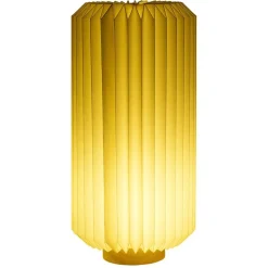 Lampe LED papier accordéon Ø16xH32cm < Gifi