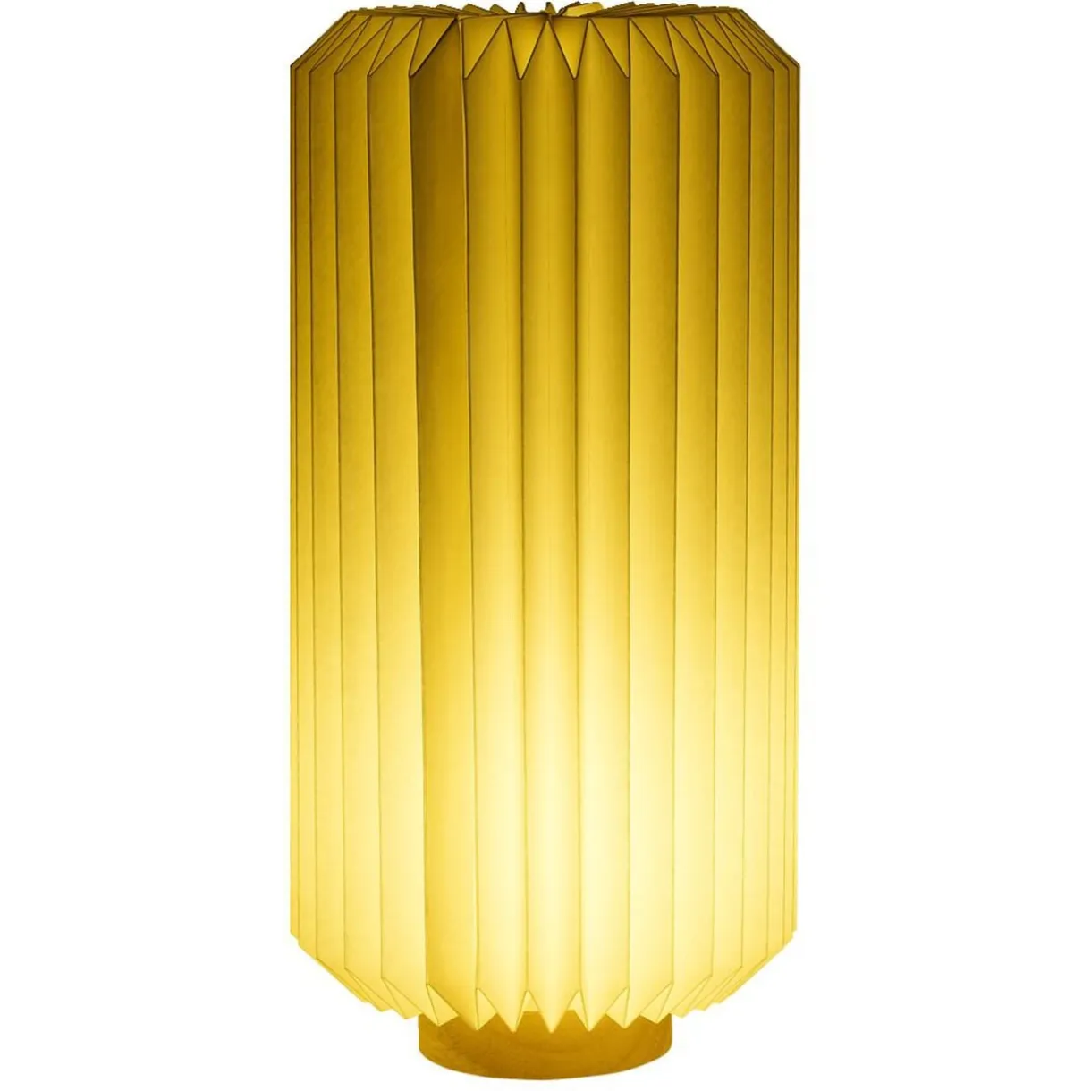 Lampe LED papier accordéon Ø16xH32cm < Gifi