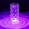 Lampe LED RGB tactile design cristal avec télécommande Ø7,5xH15,5cm < Gifi Sale