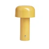 Lampe LED tactile rechargeable jaune Ø12,5xH20,5cm