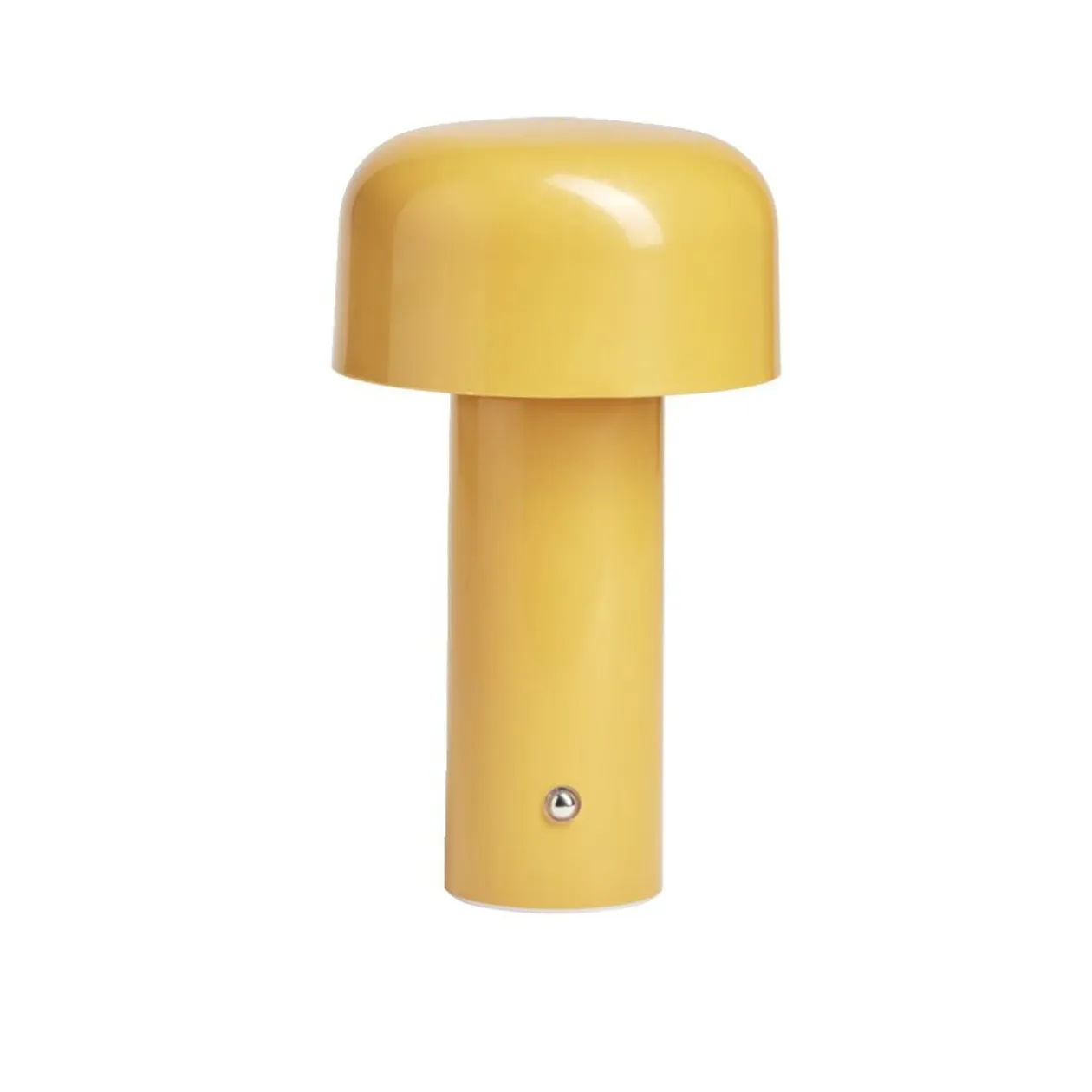 Lampe LED tactile rechargeable jaune Ø12,5xH20,5cm