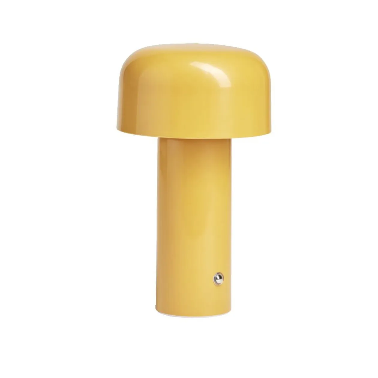 Lampe LED tactile rechargeable jaune Ø12,5xH20,5cm
