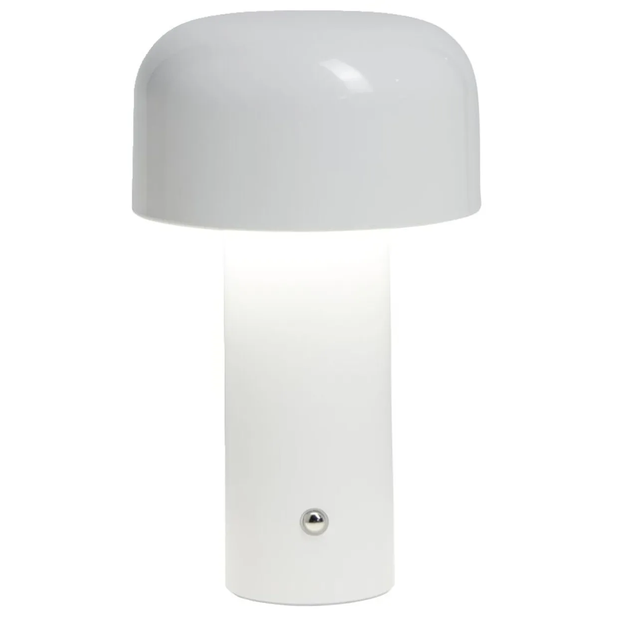 Lampe LED tactile rechargeable blanc Ø12,5xH20,5cm