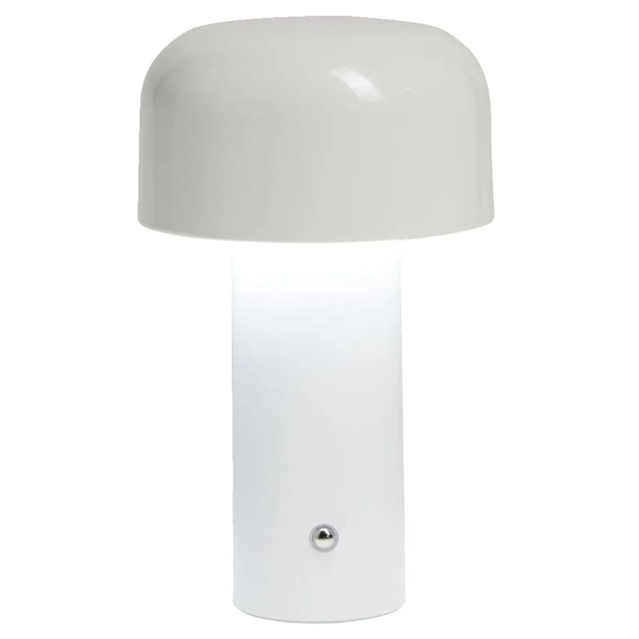 Lampe LED tactile rechargeable blanc Ø12,5xH20,5cm