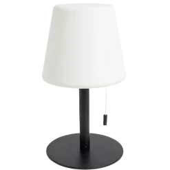 Lampe LED à tirette en polypropylène noir et blanc Ø15,5cm < Gifi Best